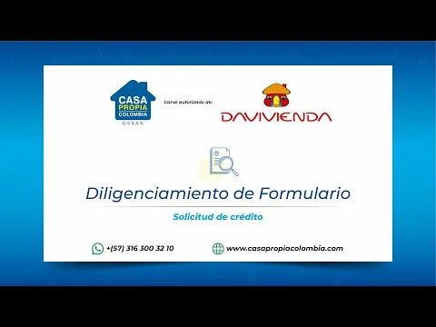 Preview image for the video "Formulario Solicitud de crédito - Davivienda - Casa Propia Colombia".