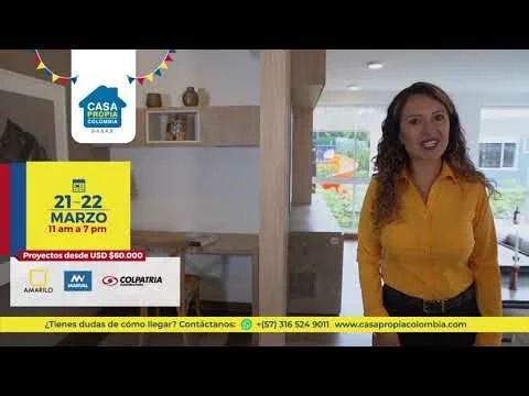 Preview image for the video "Comercial Feria de Vivienda en Colombia. Marzo 21 y 22 de 2020.".